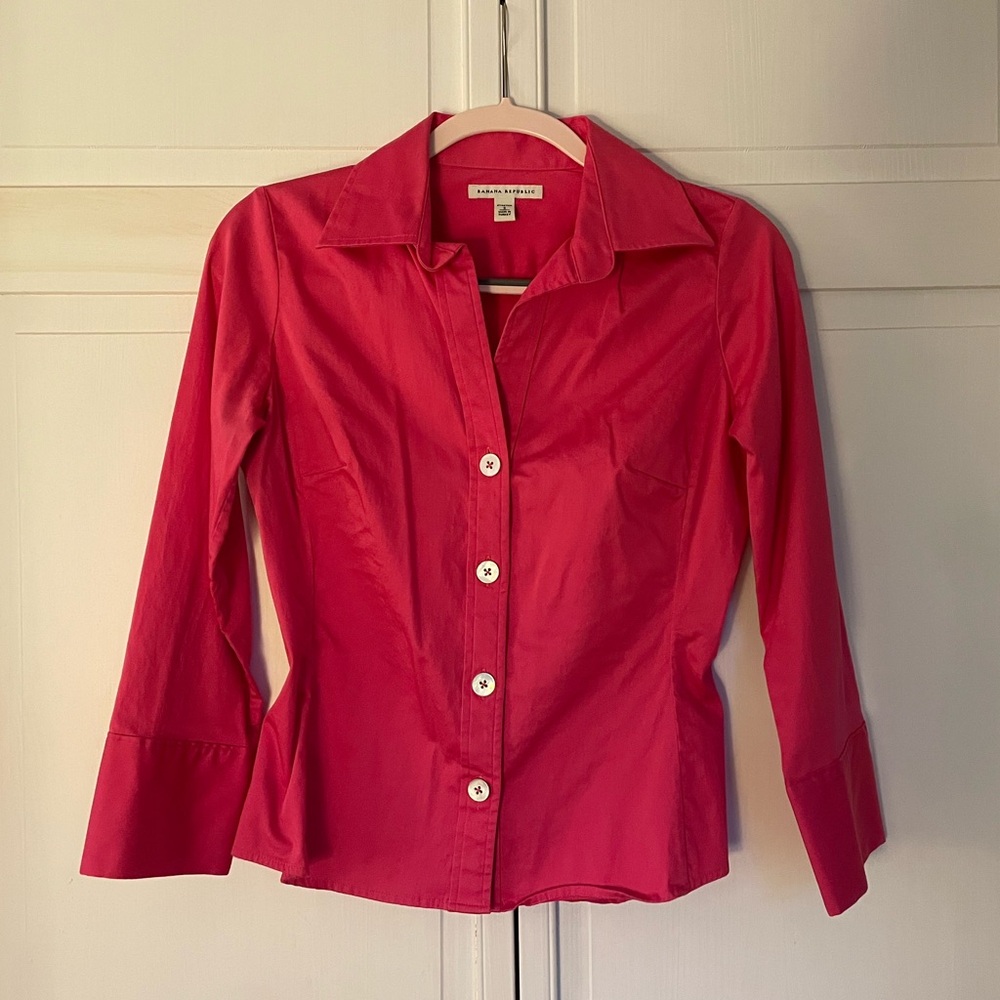 Pink Banana Republic Blouse